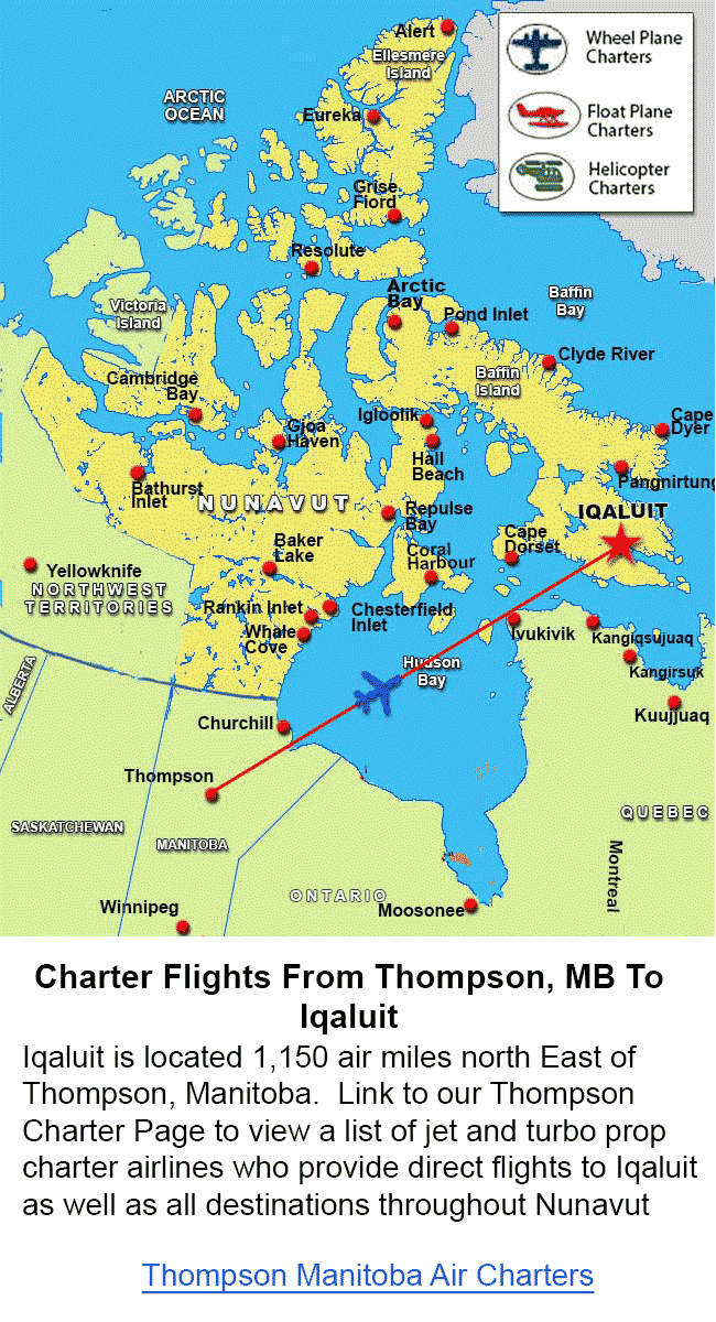 Thompson Manitoba Map